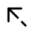 Arrow Left Up icon