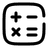 Calculator Minimalistic icon