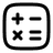 Calculator Minimalistic icon