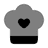 Chef Hat Heart icon