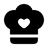 Chef Hat Heart icon