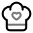 Chef Hat Heart icon
