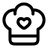 Chef Hat Heart icon