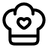 Chef Hat Heart icon