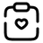 Clipboard Heart icon