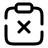 Clipboard Remove icon