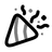 Confetti Minimalistic icon
