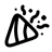 Confetti Minimalistic icon