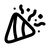 Confetti Minimalistic icon