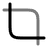 Crop Minimalistic icon