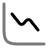 Diagram Down icon