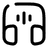 Headphones Square Sound icon