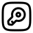 Key Minimalistic Square icon