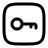 Key Minimalistic Square 3 icon