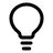Lightbulb Minimalistic icon