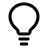 Lightbulb Minimalistic icon
