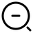 Minimalistic Magnifer Zoom Out icon