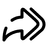 Multiple Forward Right icon