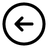 Round Arrow Left icon