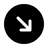 Round Arrow Right Down icon