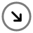 Round Arrow Right Down icon