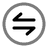 Round Transfer Horizontal icon