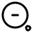 Rounded Magnifer Zoom Out icon