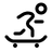 Skateboarding Round icon