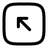 Square Arrow Left Up icon