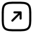 Square Arrow Right Up icon