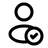 User Check Rounded icon